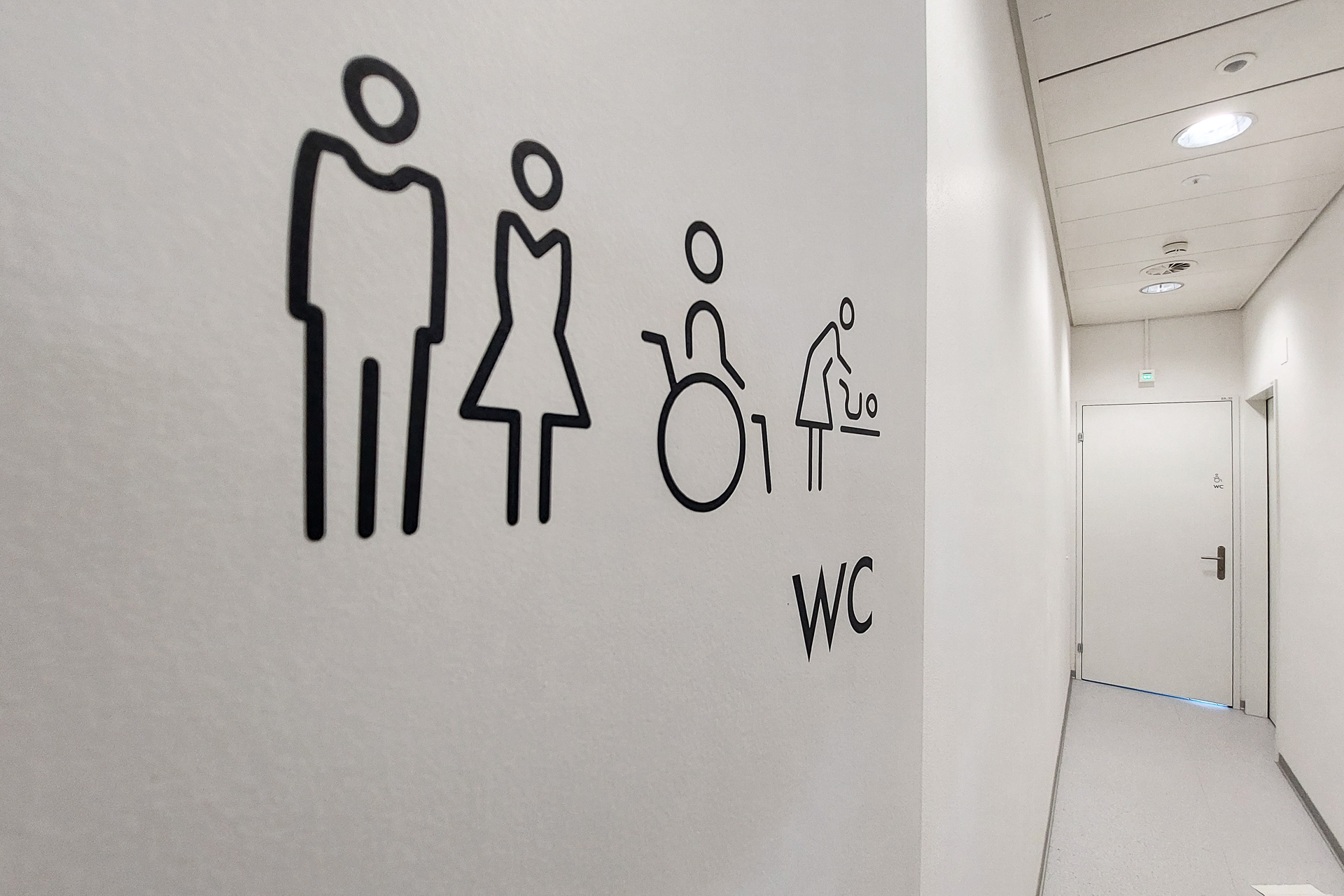 Piktogramm Siebdruck Signaletik Wegweiser